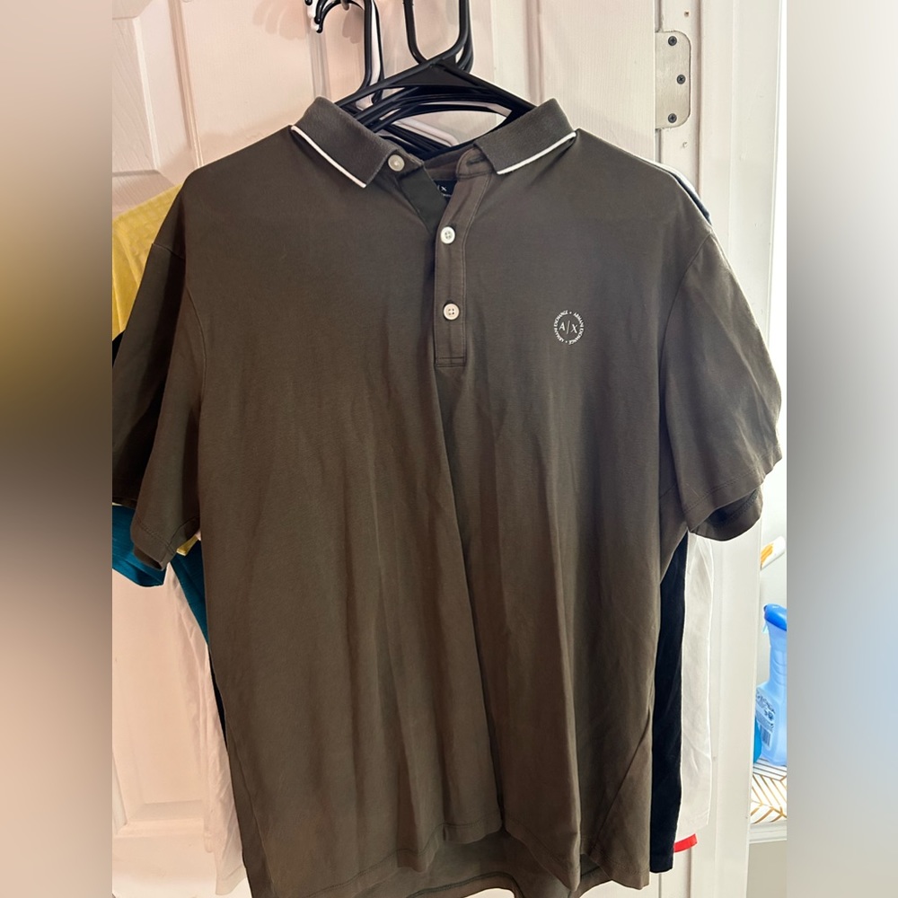 Armani Exchange- Men’s Large- Khaki Polo